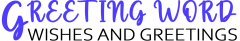greeting word logo